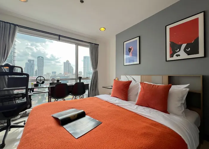Stylish 2br View - Bts St.louis - Ultra Fast Wifi * 曼谷