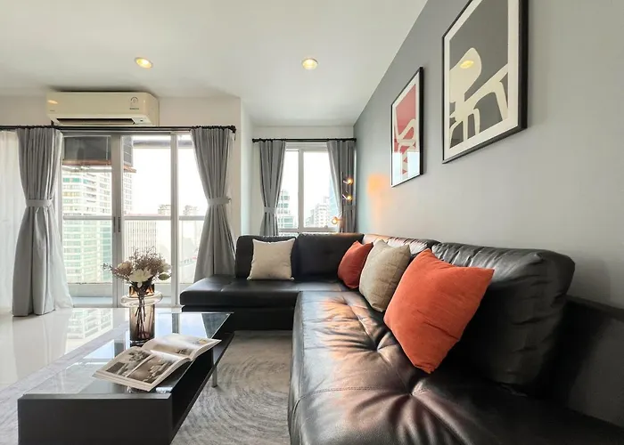 Stylish 2br View - Bts St.louis - Ultra Fast Wifi 曼谷